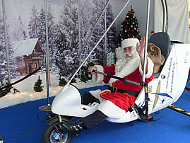 Weihnachtsmannflugschule im Lausitzpark Cottbus